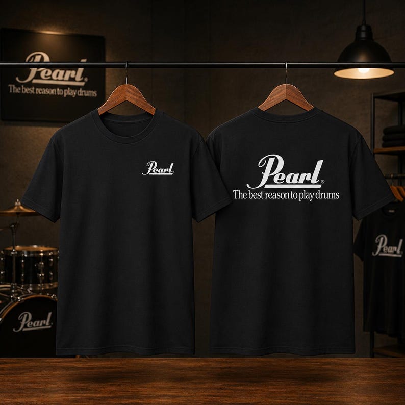 Perle Trommeln T-Shirt | Trommel inspiriert T-Shirt Bild 1