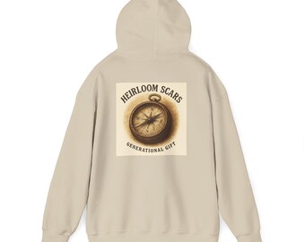 Heirloom Compass Hooded Sweatshirt: Unisex Family Gift
