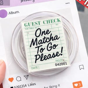 Matcha Phone Grip Cute Coffee Lover Gift Aesthetic Drink Phone Holder Cafe Lover Accessory Cute Food Phone Grip