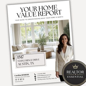 Real Estate CMA Template | Comparative Market Analysis | Realtor Listing Presentation, seller guide, fully Editable, canva template