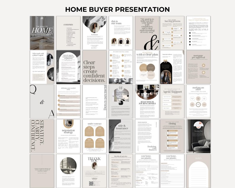 Real Estate Home Buyer Presentation, for First Time Buyers, Canva ...