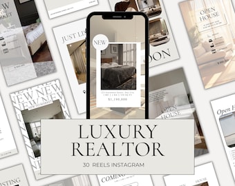 Real Estate reels template: fully editable with free canva