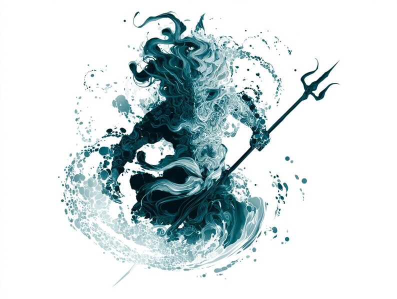 Poseidon Tattoo Mega Pack (150) | Greek God of the Sea • Mythic Tattoos ...