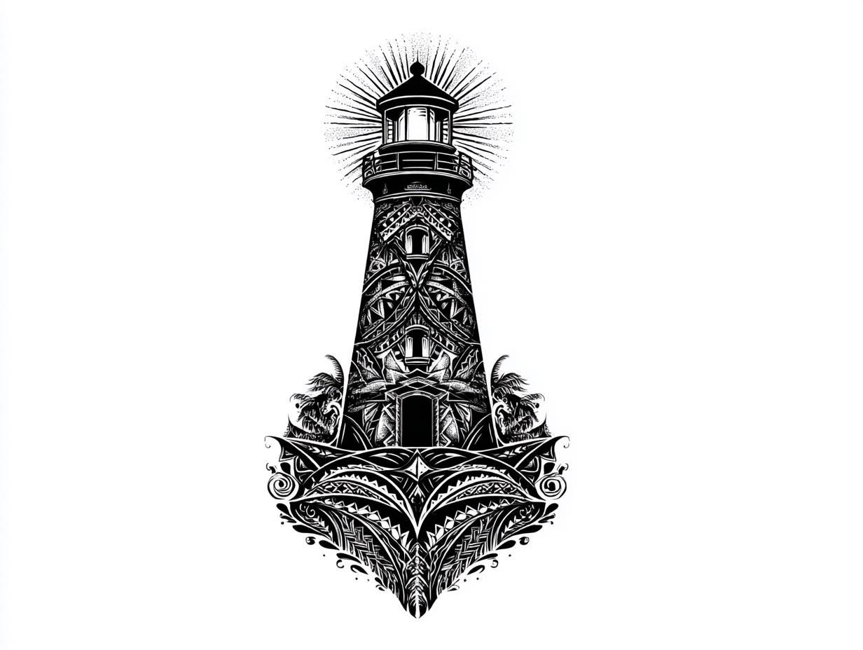 50 Lighthouse Tattoo Design Bundle | Procreate Ready Tattoo Flash Pack ...