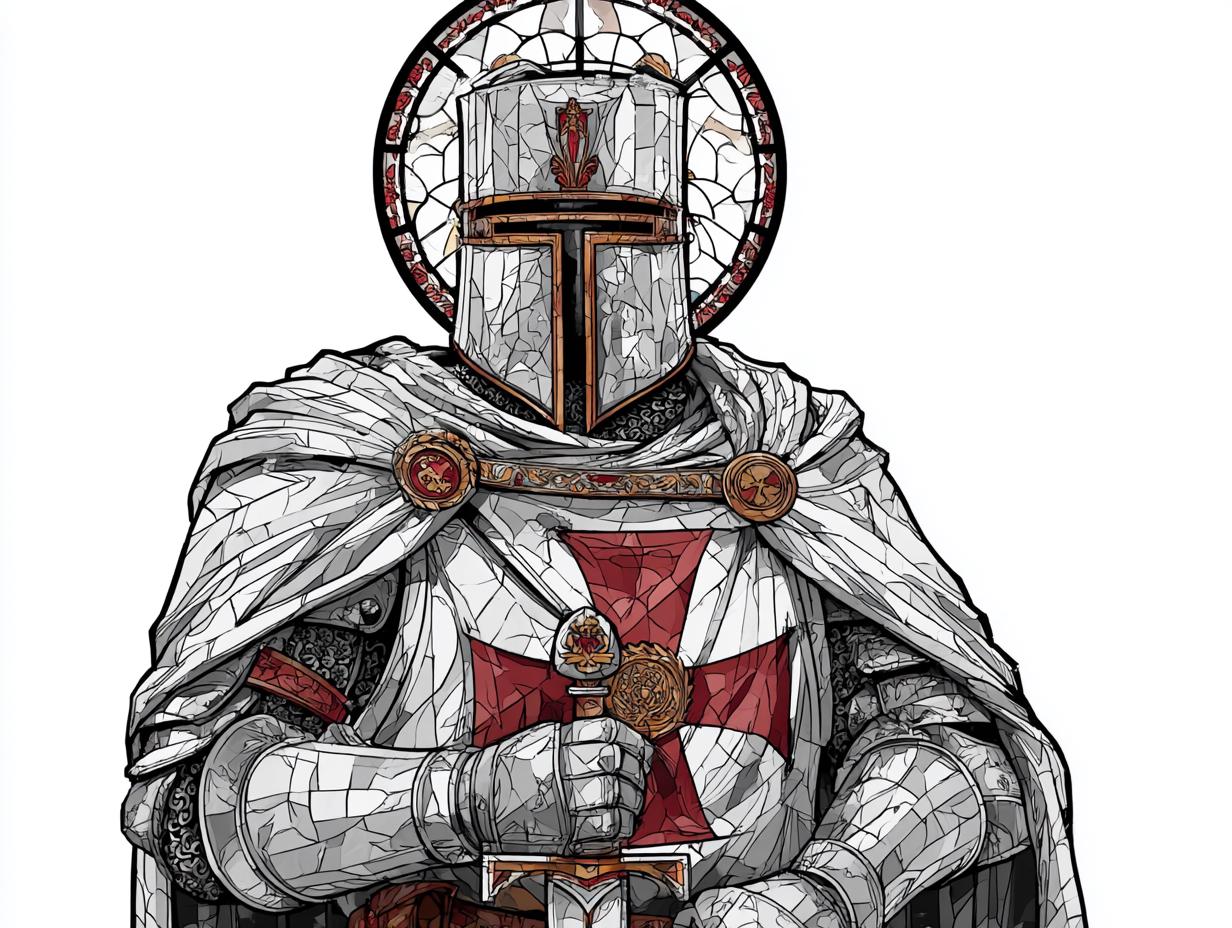 100 Templar Knight Tattoo Designs: Procreate Stencils (digital Download ...