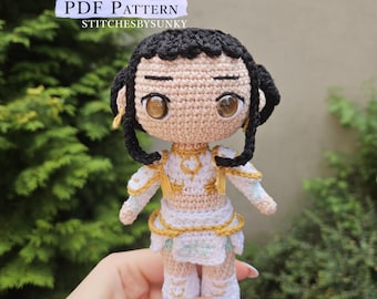 Amigurumi Pattern KPOP Demon Hunters Zoey Doll Crochet PDF Pattern