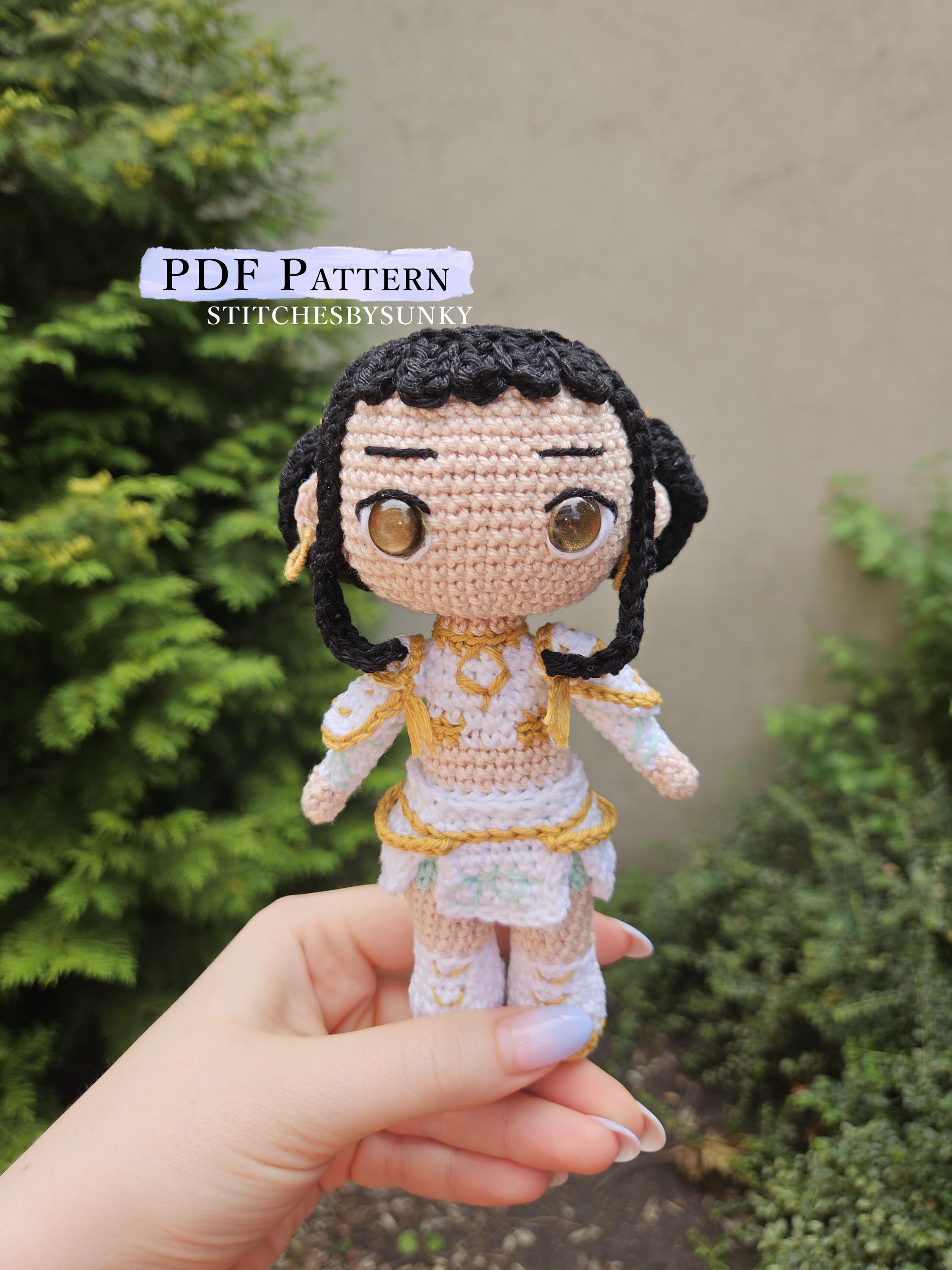 Amigurumi Pattern KPOP Demon Hunters Zoey Doll Crochet PDF Pattern
