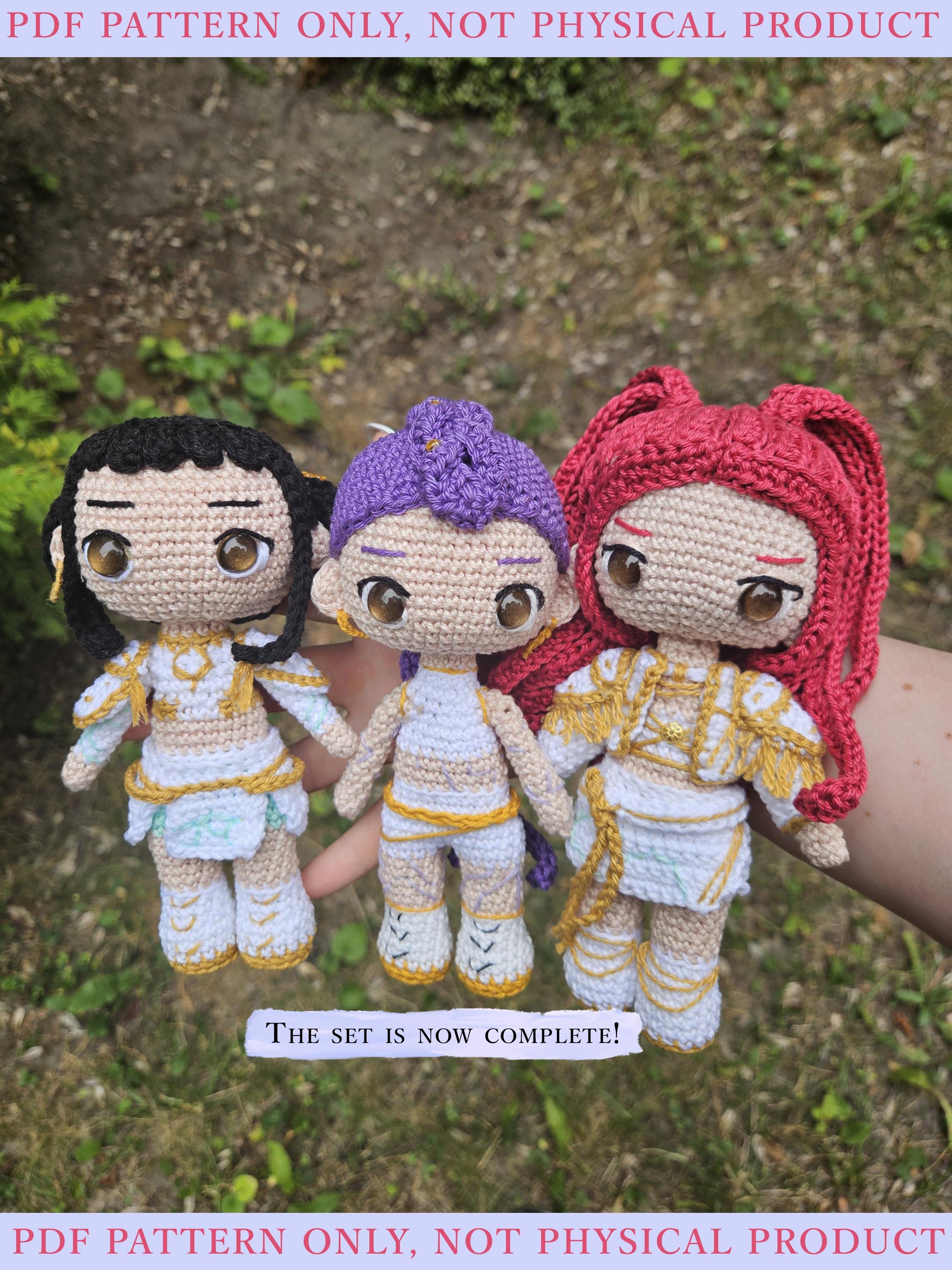 Amigurumi Pattern KPOP Demon Hunters Zoey Doll Crochet PDF Pattern