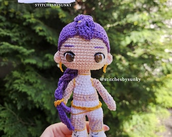 Amigurumi Pattern KPOP Demon Hunters Rumi Doll Crochet PDF Pattern