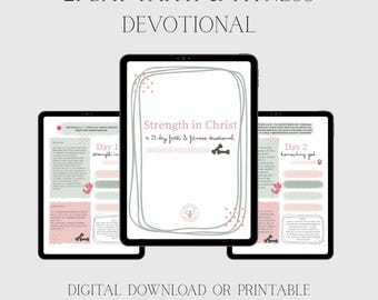 Dévotion Foi et remise en forme de 21 jours | Dévotions chrétiennes | Étude biblique | Téléchargement numérique chrétien