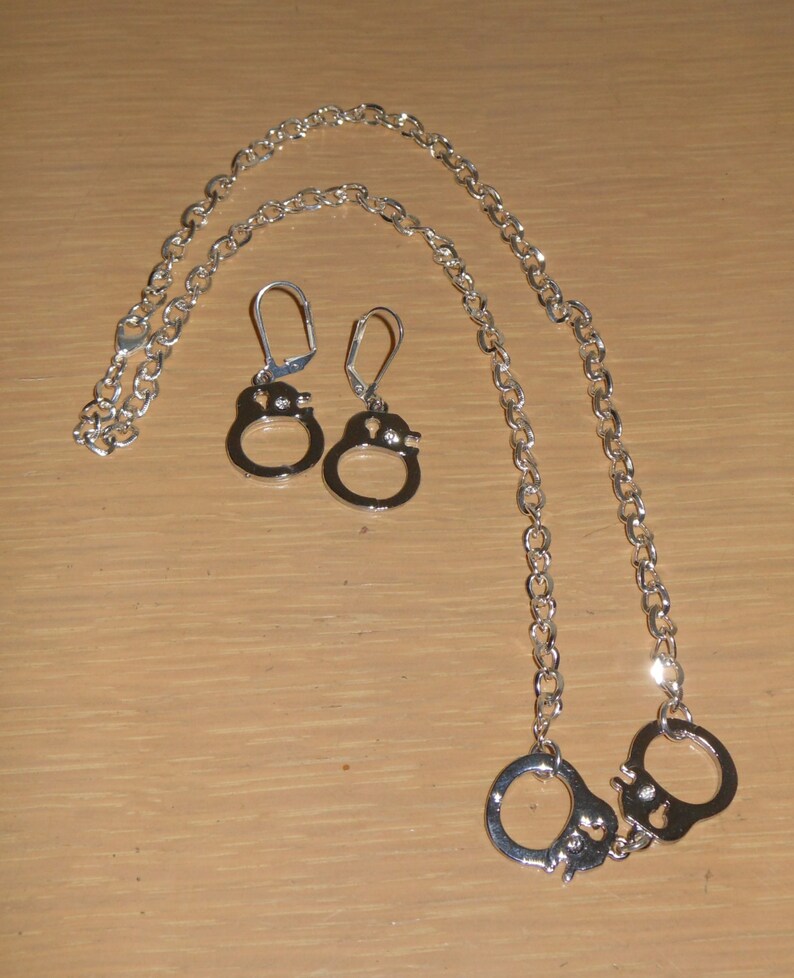 SALE Was 21.99 Now 19.99/Arrest My Heart/Handcuff necklace and Etsy