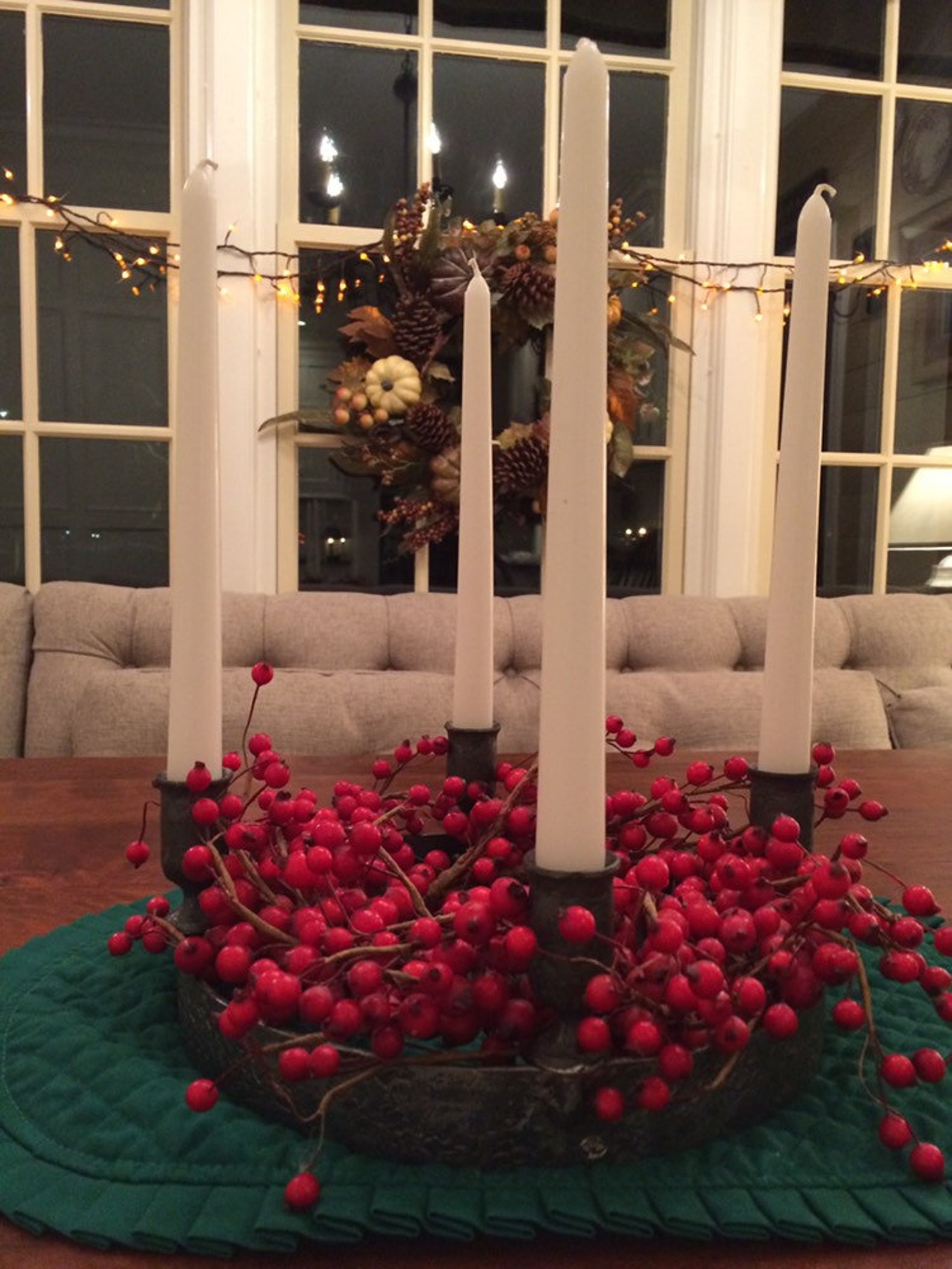 Advent wreath candle holder Made to Order Etsy