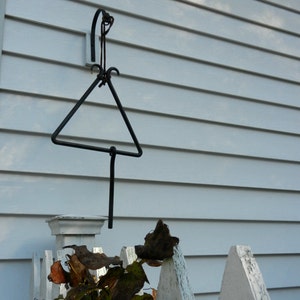 Made to order- Hand Forged Triangle Dinner Bell