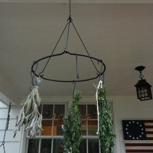Made to order- Hanging herb drying rack