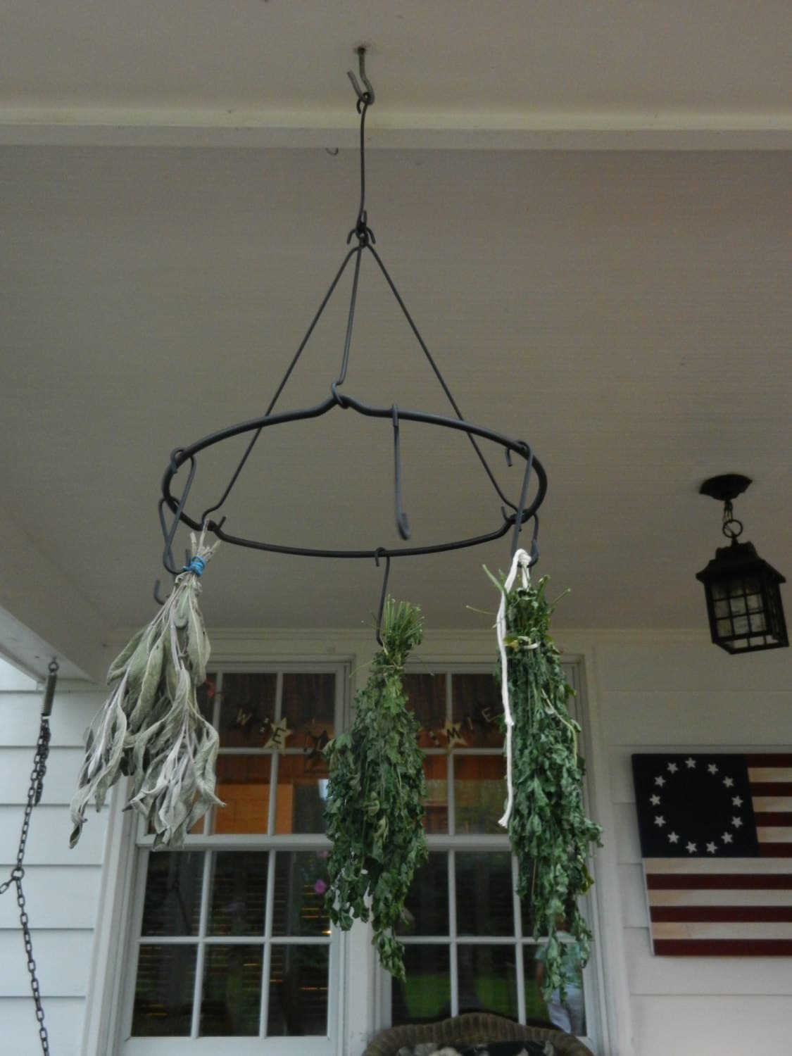 Made to order- Hanging herb drying rack