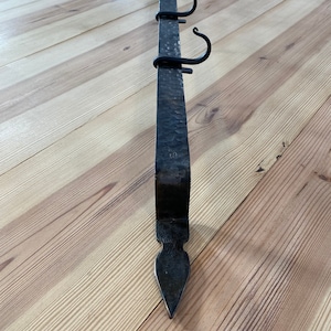 Forged iron kitchen pot rack, pot hanger, blacksmith pan hooks