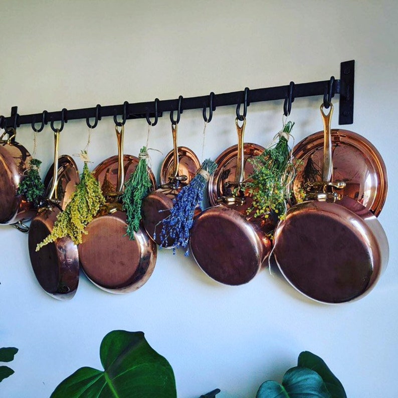 Made to order iron kitchen pot rack pot hanger Etsy