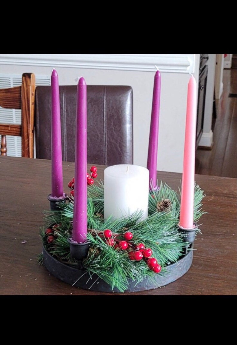 Advent Wreath Candle Holder Made to Order Etsy