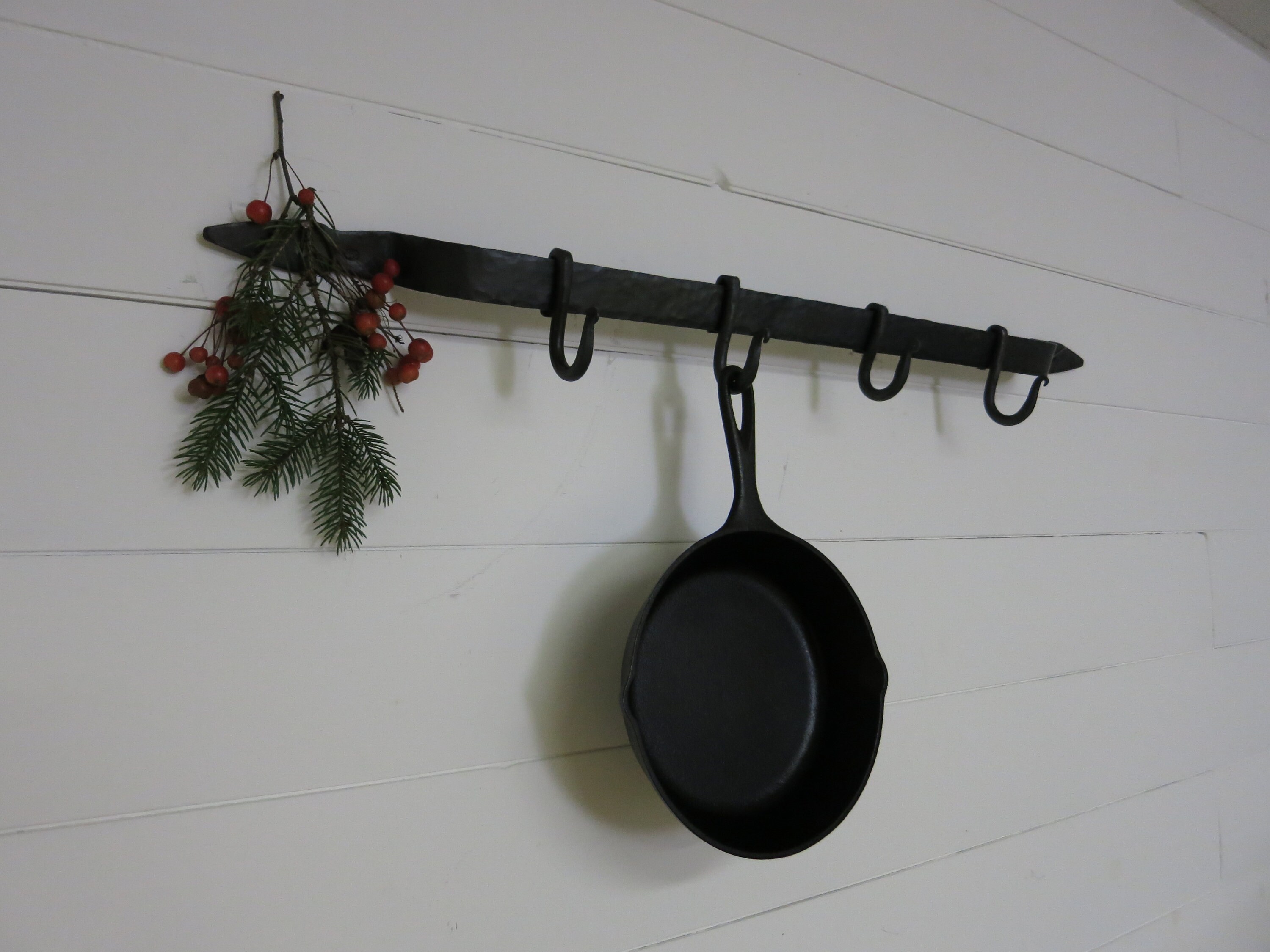 Made to Order Forged Iron Kitchen Pot Rack, Pot Hanger, Blacksmith Pan Hooks  