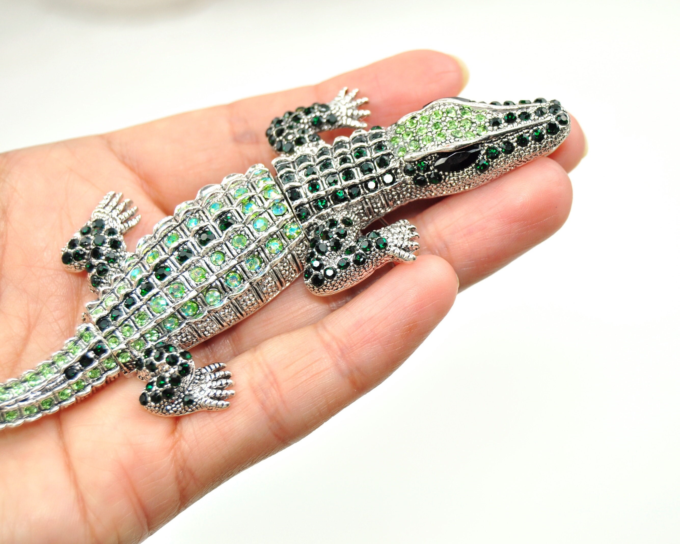 Crocodile brooch deals