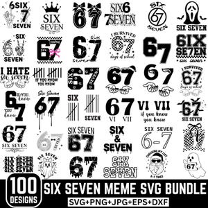 Six Seven 6 7 Meme Funny Hands SVG, 6 7 Meme Funny Skeleton Svg, Viral Meme Humor, 67 Trend, Funny Social Media, Sports Gift shirt