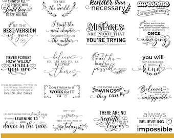 Inspirational quotes Svg,,Self Love Svg, Girl Boss Quote svg, Positive Saying Svg, Positive Affirmation svg, Cricut & Silhouette