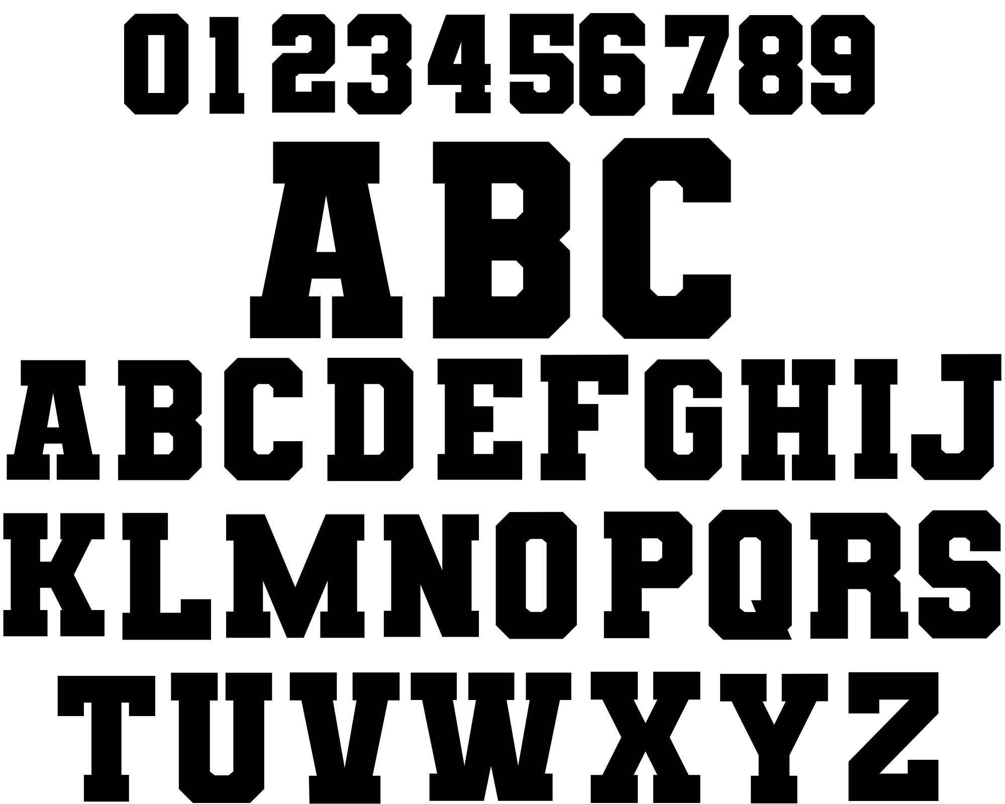 Varsity Font Svg, Jersey Font Svg, Sports Svg Alphabet, Varsity Letters ...
