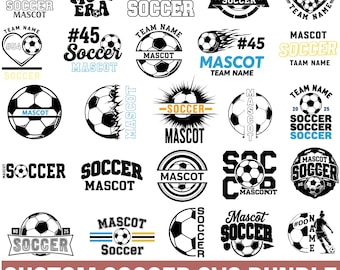 Soccer Bundle Template, Soccer Svg, Soccer Team Template, Team Logo, Soccer Ball Player, Soccer Mom Svg,  Soccer Shirt, Cricut