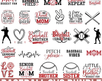 Baseball Svg Bundle, Baseball Mom, Baseball Quotes svg, Baseball Font, Baseball Stitches, Baseball Team, Baseball Heart Svg, Baseball Player