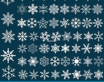 Snowflake Svg Bundle, Snowflakes For Digital Download, Winter Svg, Snowflake File, Glowforge Svg,Cut For Cricut, Silhouette,