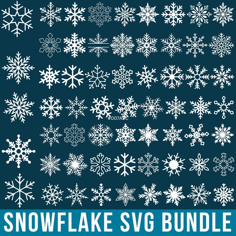 Snowflake Svg Bundle, Snowflakes for Digital Download, Winter Svg ...