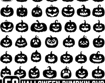 Pumpkin Svg, Fall Pumpkin Svg, Jack O Lantern Faces, Halloween Pumpkins Svg, Pumpkin Face Clipart, Halloween Face Svg, Instant Download