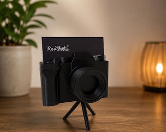 Camera Business Card Holder for Photographers | Photography Studio Desk Decor | Photographer Gift | Camera Business Card Display
