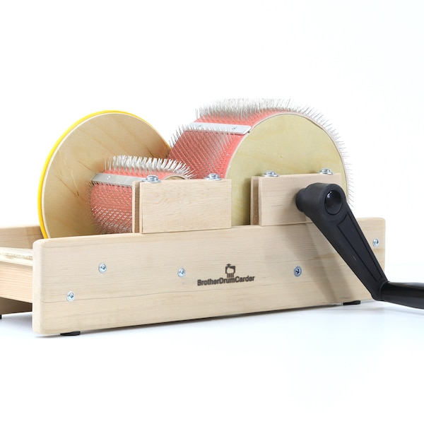 New Baby Brother 4" wide mini size drum carder