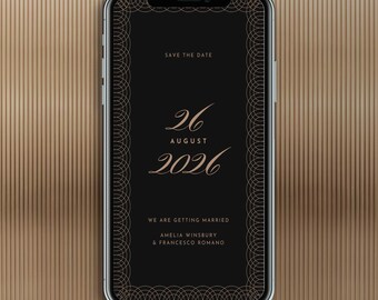 Elegant Royal Gray Wedding Invitation Suite (Digital)