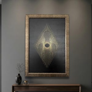 Handmade Filography Wall Art | Hidden Silhouette, Silver Wire