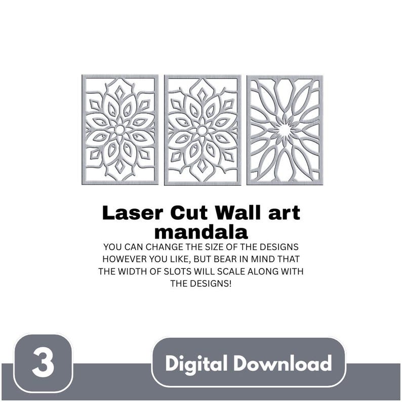 Mandala Wall Art SVG | Laser Cut File | CNC Pattern | 3D Layered ...