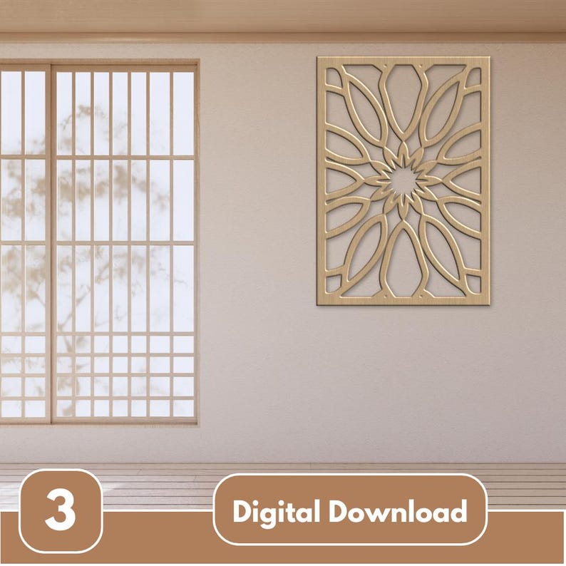 Mandala Wall Art SVG | Laser Cut File | CNC Pattern | 3D Layered ...