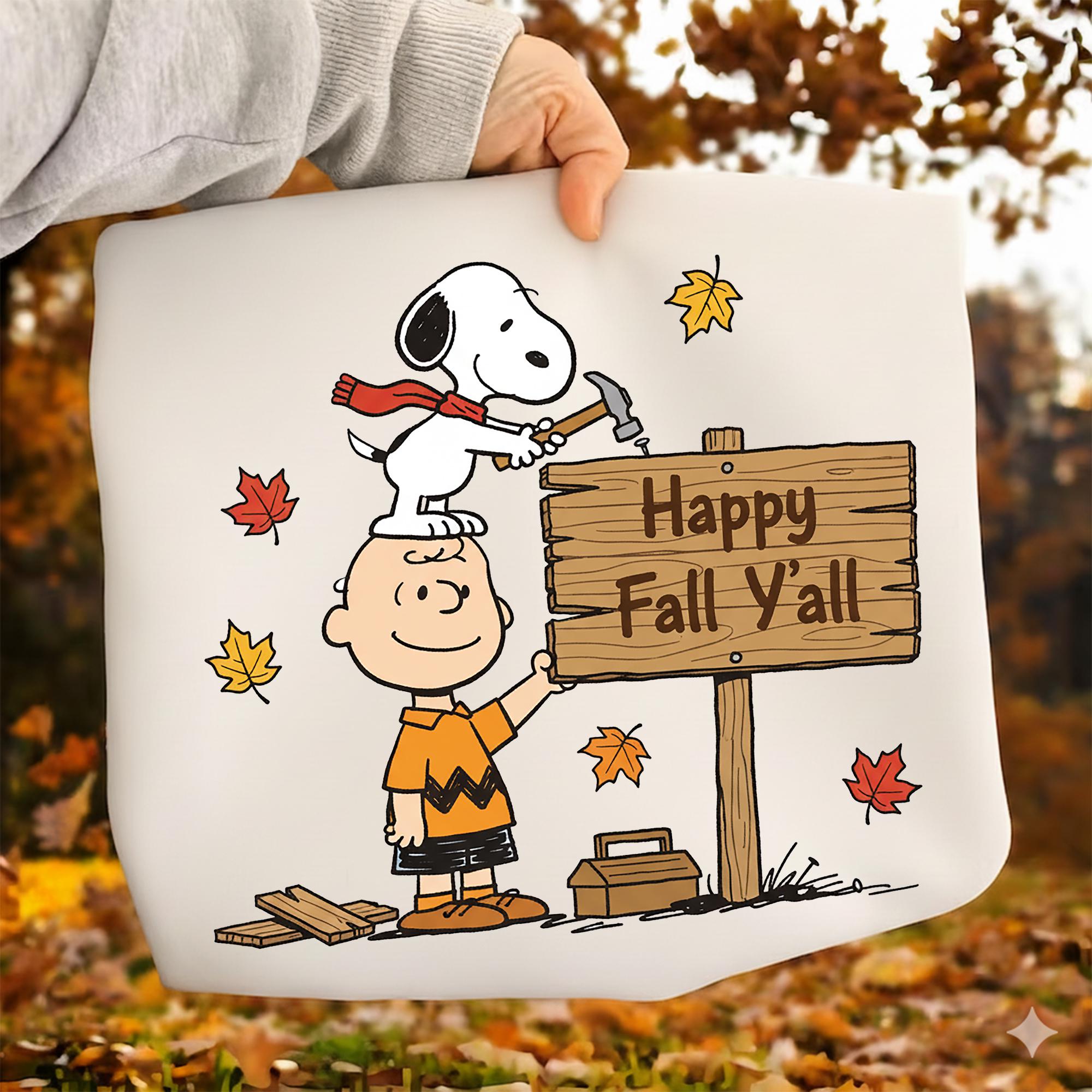 Snoopy Autumn PNG Bundle, Peanuts Fall Clipart Bundle, Charlie Brown ...