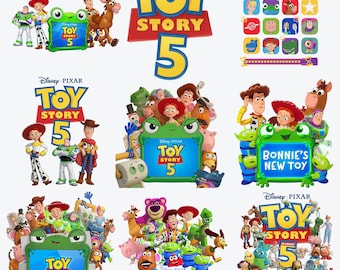 Toy Story 5-personagesbundel PNG, Woody Buzz Jessie digitale clipart, You've Got a Friend in Me, Instant Download