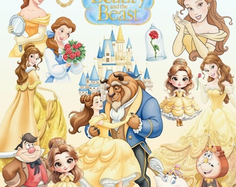 ディズニーの「美女と野獣」ヴィンテージトレーディングカード4パック