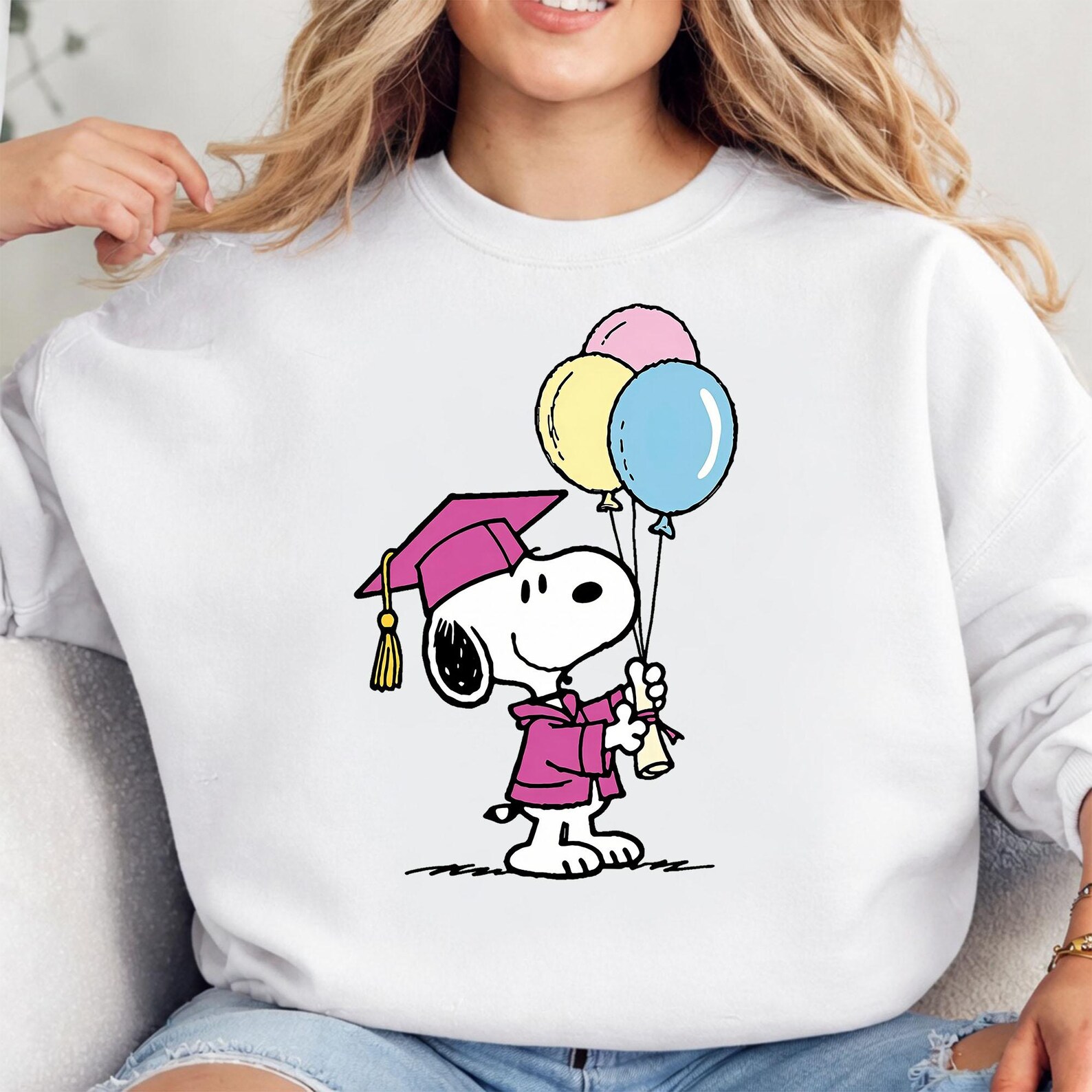 Graduation Snoopy Pink PNG | Cute Puppy Grad Design | Class of 2026 ...