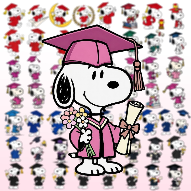 Snoopy Graduation Png - Etsy