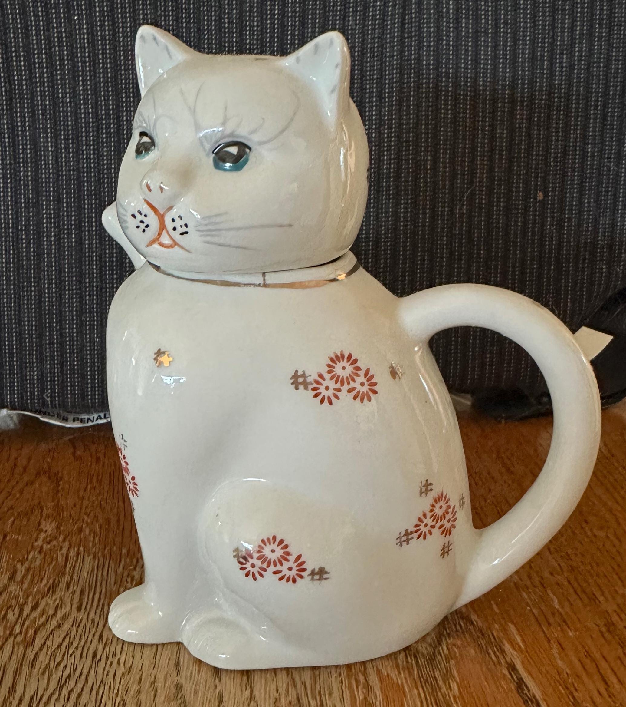 Vintage Cat Teapot - Etsy