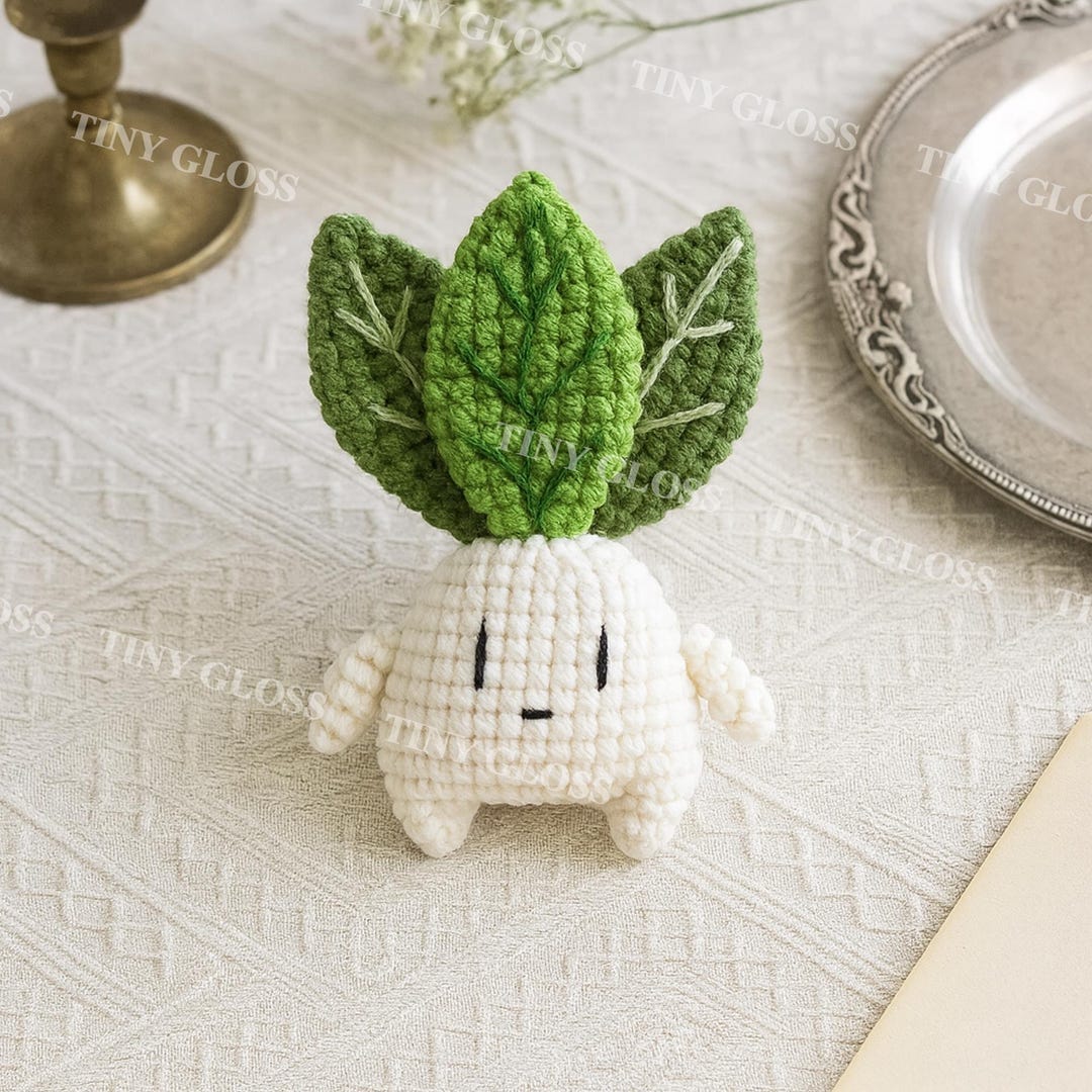 Crochet Raddish Radish Amigurumi Crochet Pattern, Cute Vegetable Plush Toy PDF Tutorial ...
