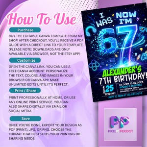 Six Seven Meme Birthday Invitation, 7th birthday invite boy,I Was 6 Now I’m 7 birthday invite, EDITABLE Italian 67 Brainrot Steal A Brainrot