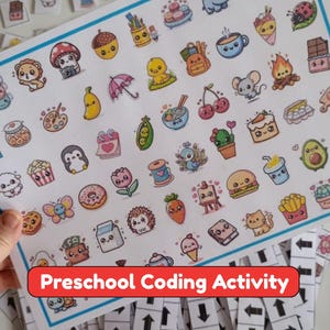 Atividade de programação para pré-escola