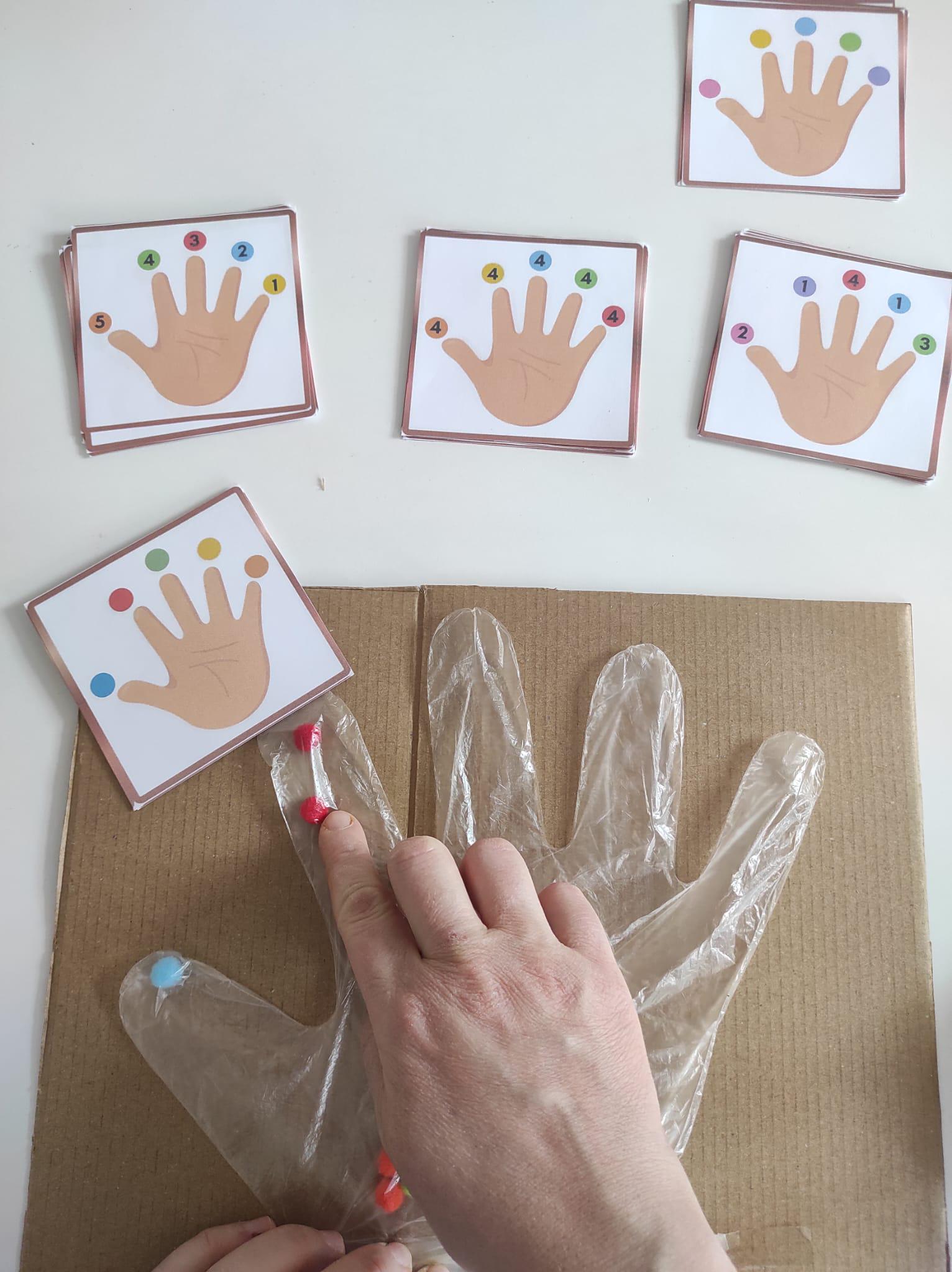 Pom Pom Color Matching Game Printable | Montessori Counting Activity ...