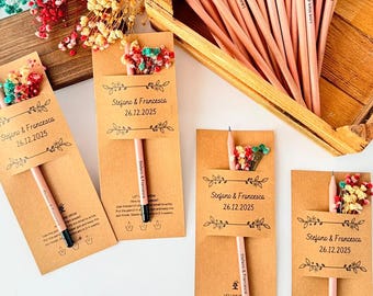 Personalized plantable seed paper wedding favors:Eco-Friendly Wedding Gifts, Baby shower - bridesmaid - firs communion