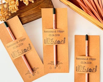 Gepersonaliseerde gunsten voor zaadpotlood: milieuvriendelijk bedankje